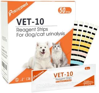Posotrimed Pet Urine Test Strips for Dogs & Cats, 10-Parameter 50ct