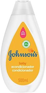 JOHNSON'S Baby Acondicionador para pelo sin colorantes ni sulfatos, acondicionador para niños que deja el cabello de tu bebé suave y saludable, botella 1 x 500 ml