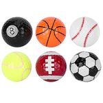 6 Pieces Portable Novelty Golf Balls, Sports Practicing Gift Balls Accessory Golf