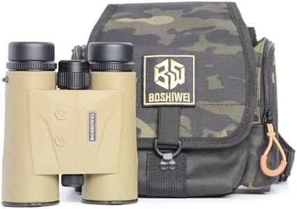 ED Glass Rangefinder Binoculars 10x42, Long Range Binoculars, HD Laser Range Finder for Hunting Golf Bird Watching, 2624 Yards IP67 Waterproof Binocular Rangefinder Khaki