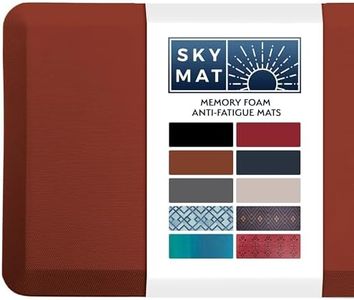 Sky Solutions Anti Fatigue Floor Mat - 3/4" Thick Cushioned Kitchen Rug, Standing Desk Mat - Comfort at Home, Office, Garage - Non Slip, Durable and Stain Resistant (20" x 32", Maroon)