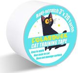 Polarduck Anti Cat Scratch Tape, 3 inches x 20 Yards Cat Training Tape, 100% Transparent Clear Double Sided Cat Scratch Deterrent Tape, Furniture Protector for Couch, Carpet, Doors, Pet & Kid Safe