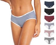 Crosshatch Women Cotton Multipack Full Briefs Soft Panties Pack of 6 (12, Ariella)