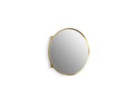 Kohler K-35572-BGL Verdera Round Framed Medicine Cabinet, 24", Moderne Brushed Gold