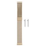 HARFINGTON Stainless Steel Mesh Watch Band 18mm Quick Release Adjustable Strap Magnetic Clasp for Men Women, Champagne Gold