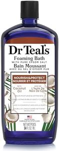 Dr Teal's Foaming Bath with Pure Epsom Salt, Nourish & Protect with Coconut Oil, 34 fl oz (Packaging May Vary)