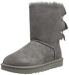 UGG Women's Bailey Bow Ribbon CLASSIC BOOT, Grey, 4 UK