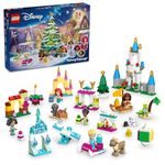 LEGO Disney Princess Advent Calendar 2024, Building Toy with 5 Micro Toy Figures, Advent Building Set for Children, Imaginative Gift Idea for Girls and Boys from 5 Years, Christmas Gift Idea