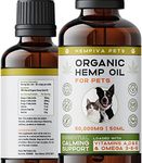 Hempiva Hemp Oil Dogs Cats and Pets-Natural Joint Care Supplement | High Strength | For Calming Arthritis and Pain Relief | 50ml | Rich in Omega 3,6,9 | Made and Certified in UK