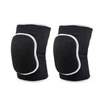 YCYU 1 Pair Compression Elbow Pads Arm Brace Support Fitness Arm Protector Volleyball Basketball Breathable Elbow Wraps (Black)