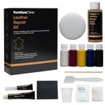 Furniture Clinic Complete Leather Repair Kit (Cream) | For Sofas, Car Seats, Furniture, Chairs of Leather - Patch, fill and touch up scratches, tears and other damaged areas