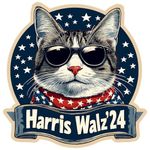 Harris Waltz Stickers, Womens Harris Walz 2024 Stickers, Election Kamala Harris Tim Waltz 2024 Stickers -UV Printing Technique for Vibrant, Vivid, and Crisp Printing 6"x6" (Cat)