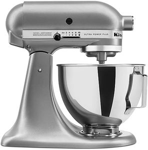 KitchenAid Ultra Power Plus Series 4.5-Quart Tilt-Head Stand Mixer, Contour Silver, KSM96CU