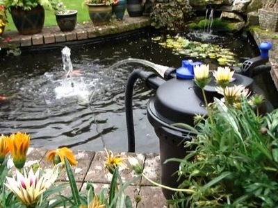 AllPondSolutions Pressurised Koi Pond Filter with UV Steriliser – For Outdoor Ponds Up to 5000L