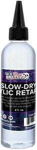 U.S. Art Supply Acrylic Retarder Liquid - 4-Ounce - For Slowing Dry Times of Acrylic Paint for Pouring - Gives you more working time with your Pour