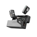 DJI Mic 2 (2 TX + 1 RX + Charging Case), All-in-one Wireless Microphone, Intelligent Noise Cancelling, 32-bit Float Internal Recording, 250m (820 ft.) Range, Microphone for iPhone, Android, Camera