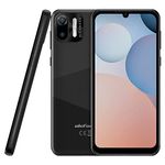 Ulefone Android 12 Mobile Phone Unlocked NOTE 6T, 2.0GHz Quad Core 3GB+64GB, 8.5mm Ultra Slim DUAL SIM-Free Smartphone, 6.1'' HD+ Screen, 3-Card Slot, 4G Phone, 13MP+5MP Camera, Face Unlock GPS Black