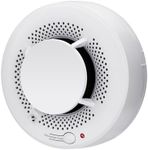 2-in-1 Smoke and Heat Detector Fire Alarms Smoke Detectors with Advanced Photoelectric Smoke Alarm with LED Indicator and Silence Button Environmental Overheating