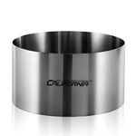 CALIFORNIA CADE ELECTRONIC Cake Ring, 6 Inch Cake Rings for Baking, 15CM Fixed Round Stainless Steel Cake Mold - Cake Baking Supplies