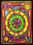 Doraya Psychedelic English Rashi Tie Dye Mandala Tapestry Hippie Hippy Celestial Wall Hanging Indian Bohemian Tapestries (Multicolour 1, Twin (54x84 Inches))