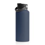 RTIC 32oz Vacuum Insulated Water Bottle, Metal, Stainless Steel, BPA Free, Reusable, Sweat-Proof Flask for Hot and Cold Drinks, Travel, Sports, Camping, Navy