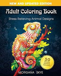 Adult Coloring Book: Stress Relieving Animal Designs