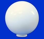 12" White Acrylic Round Plastic Lig