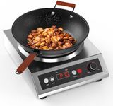 VEXMAECY 1800W Induction Wok,Stainl