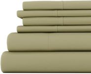 ienjoy Home 6 Piece Bed Sheet Set, Full, Sage