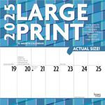 Large Print | 2025 12 x 24 Inch Monthly Square Wall Calendar | Matte Paper | Plastic-Free | BrownTrout | Easy to See Large Font