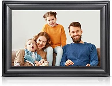 Canupdog WiFi Digital Picture Frame 10.1 Inch, 1080P IPS Touch Screen Digital Photo Frame with 16GB Memory, Auto-Rotate, Wall Mountable, Instantly Send Photos or Videos from Anywhere via Frameo App