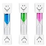 ZKSM Brushing Timer, 3 Minute Dental Hourglass for Kids, Tooth Brushing Sand Timer (3 Pieces)