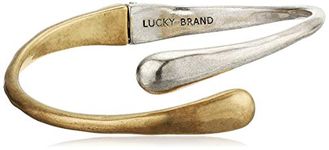 Lucky Brand Two-Tone Bypass Bracelet, One Size, Metal