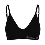 Reebok Justine Women’s Crop Top | Bras for Women Made with Stretch Cotton | Cropped Low-Impact Gym Top with Removable Pads in 3 Colours