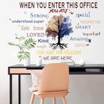 Runtoo Office Inspirational Quotes Wall Decals Positive Sayings Peel and Stick Plants Wall Stickers for Work Motivational Teamwork Company Art We are A Team Wall Decor