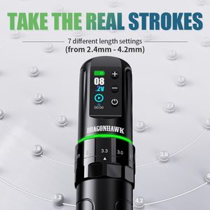 Dragonhawk L3 Cordless Tattoo Kit – Wireless Rotary Machine Set