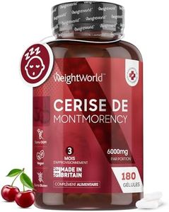 Cerise de Montmorency 6000mg par Jour (Extrait Puissant 50:1) - 180 Gélules Vegan (3 Mois) Absorption Rapide - Source de Vitamine C, Vitamine A, E, B6, Magnésium, Potassium - Testé En Laboratoire