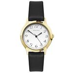 Sekonda Clarke Ladies 27mm Easy Read Quartz Watch White Dial Analogue Display and Black Strap