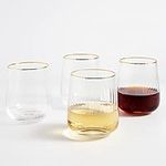 Lysenn Stemless Wine Glasses Set of