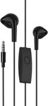 Original Wired Samsung Galaxy Earphones for All Samsung Smartphones with Mic | Pure Bass Sound | One Button Multi-Function Remote | Comfort fit | 6 Months Warranty (Black) (Black)