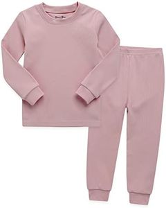 VAENAIT BABY Infant Toddler Kids Cotton Sleepwear Pajama Pjs 2pcs Set Basic Sandpink JM