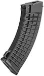 GoldenBall Airsoft AK Magazine 600rd Waffle Polymer High Capacity AEG Magazine Compatible with Lancer Tactical Gen 1 Airsoft AK AEG (Gen 1 728 Series)