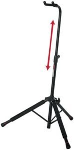 Gator Frameworks Hanging Single Guitar Stand; Holds Electric or Acoustic Guitars (GFW-GTR-1200),Black