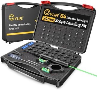 CVLIFE Green Bore Sight Laser, 34mm Scope Leveling Kit with 64 Adapters