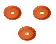 SPYLARK'S™ Premium Duty Planter Gamla Bottom Plate/Tray/Saucer Base Plate/Dip Tray for Flower Pots (18inch)(Pack of 3)