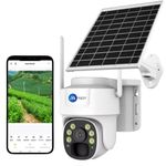 Maizic Smarthome Big 100 Meter View Black Bull 4G 5MP FHD 1920p Solar Wireless Camera with Color Night Vision, AI Human Detection, Two Way Audio Alarm, Micro SD Card Slot, 360 View All Sim Support