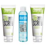 2 x Avon Clearskin Exfoliating Scrub (2 x 75ml) + Blackhead Clearing Fresh Clarifying Toner (100ml)