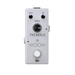ISET Mini White Tremolo Pedal Analog Guitar Effect With True Bypass