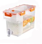 Verve Jelly 3.5L Drinks Dispenser Milk Dispenser Fridge Water Dispenser With Tap Fridge Jug Drinks Chiller Large Dispenser For Milk Fruit Teapot with Faucet For Making Teas and Juices