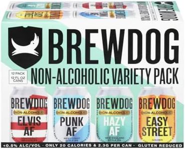 BrewDog 24 Mixed Pack, Non-Alcoholic Pack | Includes Easy Street, Elvis, Hazy, & Punk | 12oz Cans